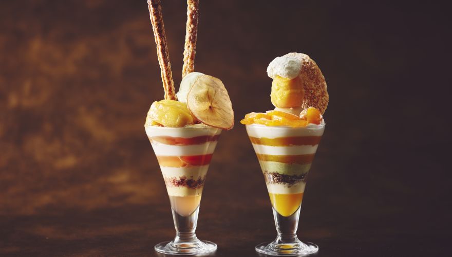 BRIGHT WINTER PARFAITS - 'Apple & Caramel' and 'Cheese & Mikan'