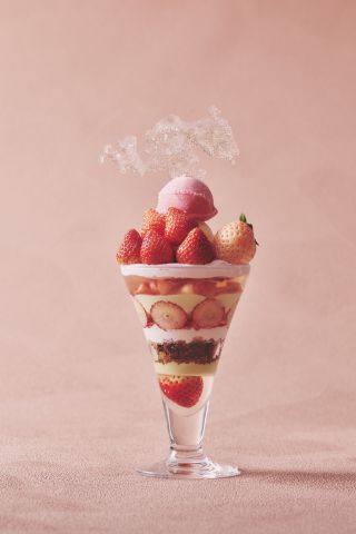 A Glass Of Strawberry Dessert