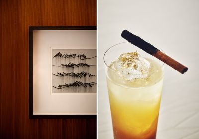 A Picture Of A Drink And A Picture Of A Spoon